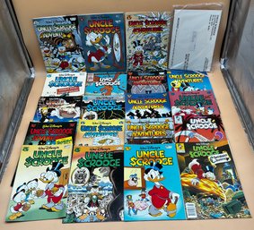 Large Lot Of Walt Disneys Uncle Scrooge Comic Books
