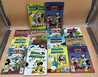 Lot Of Walt Disney Donald And Mickey Comic Books