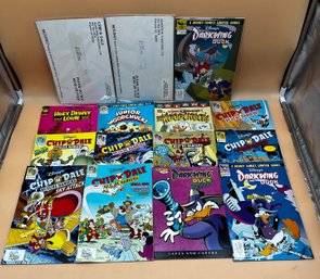 Lot Of Walt Disneys Comics Huey, Dewey And Louie, Chip M Dale, Darkwing Duck
