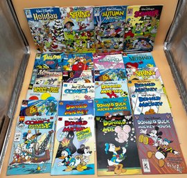 Large Lot Of Various Walt Disney Comic Books.