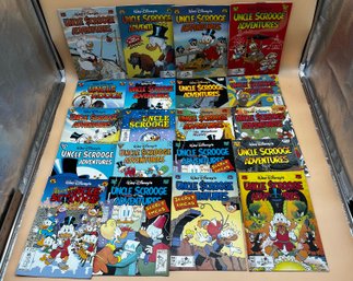 Large Lot Of Walt Disneys Uncle Scrooge Adventures Comic Books