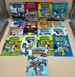 Lot Of Walt Disneys Mickey And Donald Comic Books