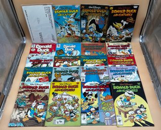 Large Lot Of Walt Disneys Donald Duck Adventures Comic Books
