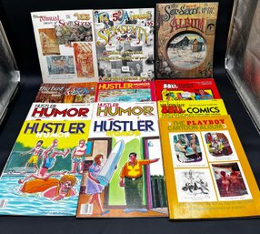 15 Vintage Adult Com C Books Including Sex To Sexty, Hustler, Playboy And San Franciscos Ball Comics