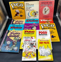 14 Different Vintage Pogo Books By Walt Kelly