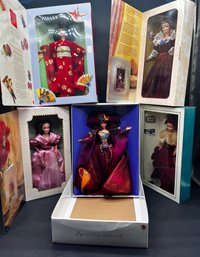 5 Special Edition Or Collectors Edition Barbies With Original Boxes