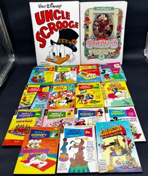 2 Uncle Scrooge Books And A Bunch Of Walt Disneys Comic Digests