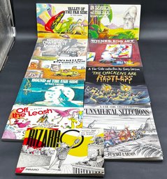 Lot Of Mostly Gary Larson The Far Side Comic Books Also Bizarro And Off The Leash