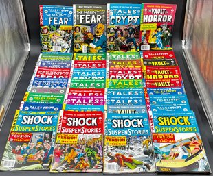 Large Lot Of Horror Comic Books With The Haunt Of Fear, Tales From The Crypt, The Vault Of Horror And More