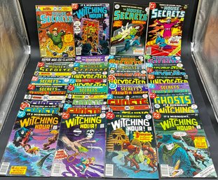 Large Lot Of Vintage DC Comics Horror Comic Books With Witching Jour, Ghosts, Haunted House And Others