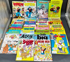 Lot Of Vintage Comic Books With Popeye, Little Lulu, The Jetsons, Tom & Jerry, Hagar, Richie Rich And More