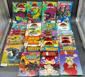 Lot Of Topps  Return To Jurassic Pak Comics And Some Other Dinosaur Comics