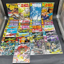 Lot Of Warp Comics Elfquest Blood Of Ten Chiefs And Marvel Elfquest Comics
