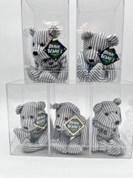 5 Vintage Different Bamm Beanos Dolls In Plastic Cases