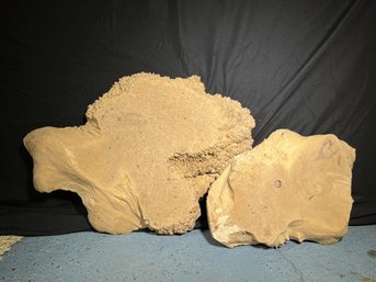 Pair Of Walnut Wood Burl Slabs