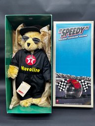 Vintage Speedy The Texaco/ Havoline Bear By Monkey Island Bears