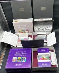 3 Vintage Trivial Pursuit Games Genus III, TV Edition And 1980s