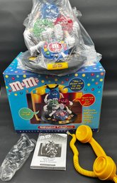 Vintage PF Products M&ms Phone With Original Box, M&m Figures Move And Talk