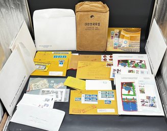 Lot Of First Day Cover Stamps, Foreign Stamps, Olympic Stamps, Charlie Brown Stamps And Others