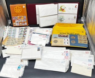 Lot Of First Day Covers, Olympic, Canada Stamps And Postcards Late 70s Early 80s
