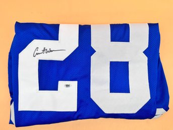 Seattle Seahawks Curt Warner RSA Certified Signed Jersey No 28