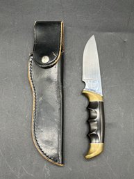 Vintage Kershaw Oregon USA Hunting Knife With Sheath