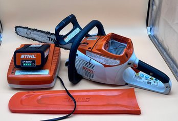 Stihl Electric Chainsaw Model MSA 220C With Battery And Charger