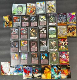 Lot Of Fantasy Type Cards With Deckmaster Jyhad, Spiderman, Metal And Everway