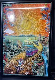 Original Mike DuBois 2017 Framed Grateful Dead Poster 37.5x25.5 Inch