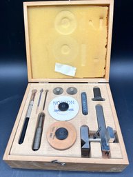 Vintage Levin Watchmaker's Lathe Tool Kit For Sharpening Gravers And Turning Metal.