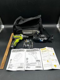 Rockwell 3rill 12v Drill, Screwdriver, Impact Driver Model RK2512K2 With 2 Batteries & Charger