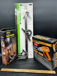 Chicago Heat Gun, General Precision Drill Guide And A Pittsburgh 24 Combination Square