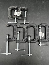 4 Husky 2 C- Clamps And 2 Husky 1 C - Clamps