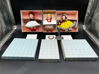 3 Vintage Madame Alexander Dolls, Tyrolean Girl # 398, Hungarian 397 And French 396