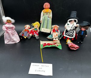 7 Vintage Dolls From Great Britain And Europe