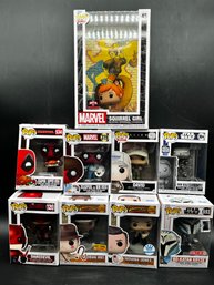 9 Marvel, Alien, And Star Wars FUNKO Pop Figurines NIB