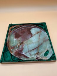 Green Onyx Stone  22 Inch Decorative Tray