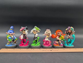 6 Splatoon Nintendo Amiibo Figures