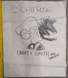 Snuffy Smith Sketch By John Rose