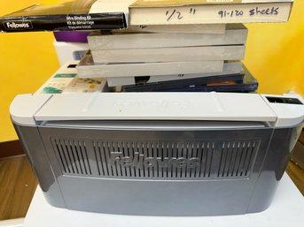 Fellowes Book Binding Machine With Materials