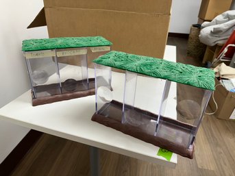 Pair Of Terrariums