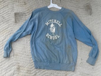 Vintage Large Mitchell School Crewneck Sweatshirt MADE IN USA