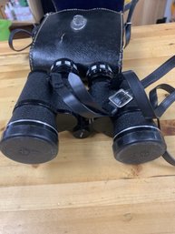 Vintage Tasco Model No.322 8x40 Wide Angle Binoculars Case And Strap Harness