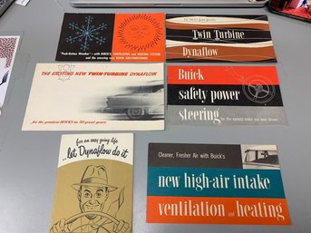 1940-50s Buick Pamphlets- Power Steering, Air Intake, Twin Turbine, Etc