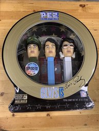PEZ 2007 Elvis Presley Collector Tin, Dispensers, Sampler CD - Sealed