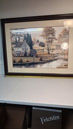 Framed Country Farmhouse Print