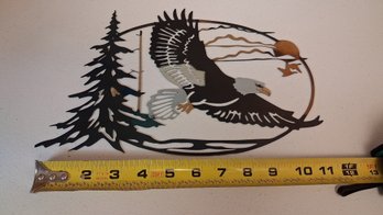 Metal Wall Art  Bald Eagle & Nature Scene