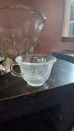 Vintage Crystal Punch Bowl