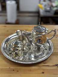 Vintage Silver Plate Tea Set