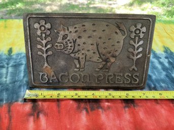 Vintage Bacon Press Cast Iron